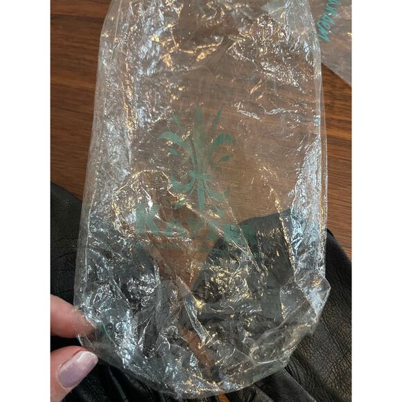 Vintage women gloves Hensen Kayser size 6.5  black white packaged classic - Picture 11 of 11